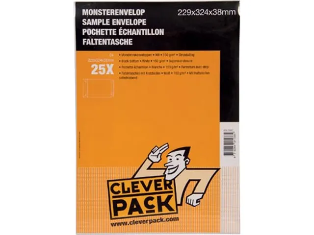 Monsterenvelop 229 X 324 X 38Mm Stripsluiting Wit