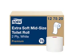 Toiletpapier Tork 2-laags Wit 127520 Compact T6