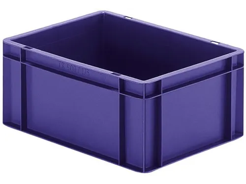 Euronorm-stapelbak 15l 175x400x300mm Wanden/bodem Gesloten Blauw