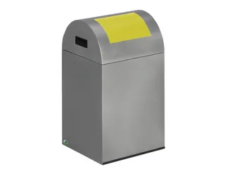 Afvalverzamelaar Zelfblussend 43 Liter 660x320x320mm Klemring Geel - 1