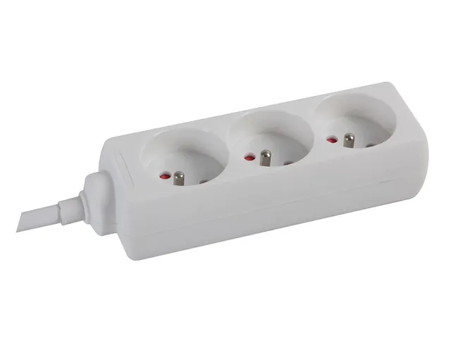 3-Voudige Stekkerdoos - 1.5m Kabel - WIT - Penaarde