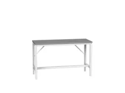 werkbank,HxBxD 780-930x1500x600mm,linoleumblad,4voeten,RAL7035