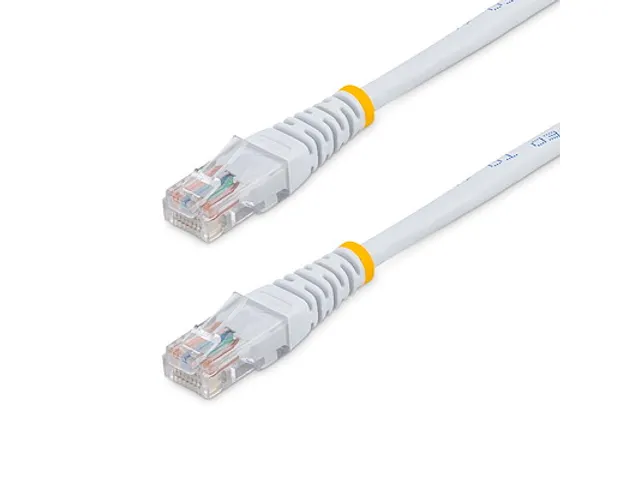 15m Cat5e Gegoten RJ45 UTP Netwerkkabel wit