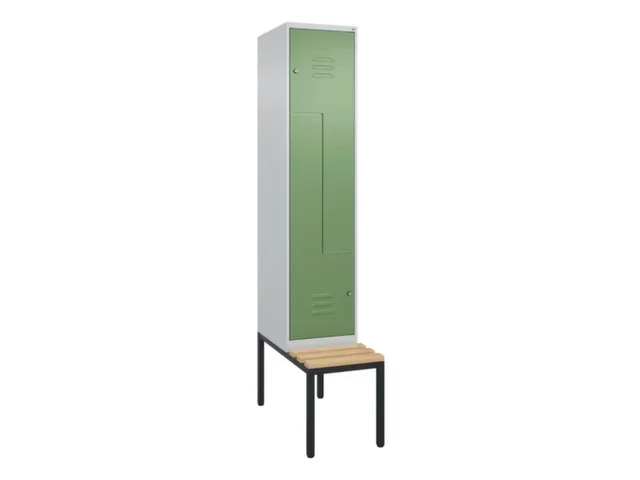 Z-garderobekast,HxBxD 2120x400x815mm,2vak,vak B 400mm,cil.-slot