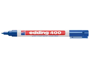 Viltstift edding 400 rond blauw 1mm - 1