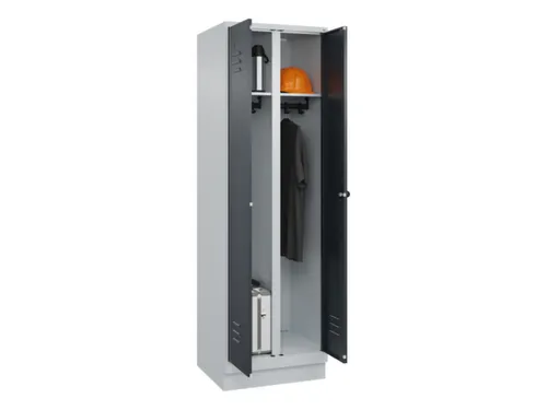 locker voor scheiding van kleding,HxBxD 1950x600x500mm,2vak