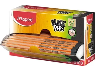 potlood Black'Peps HB zonder gum karton display - 2