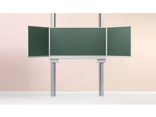 Schoolbord vijfvlaksbord Kolom 120x200cm Krijtbord Groen Emaille