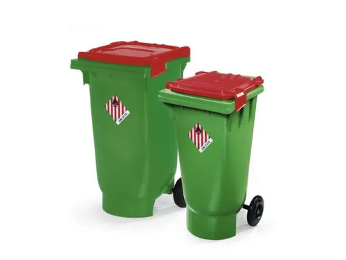 verzamelbak,v. materiaal,reinigingsmiddelen,HDPE,groen,200l