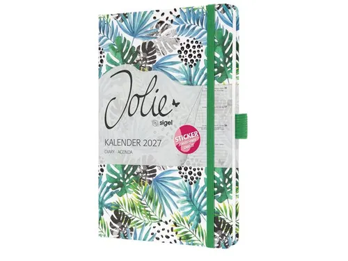 Weekagenda Beauty A5 2027 (NL/FR/EN/DU) Green Jungle Hardcover