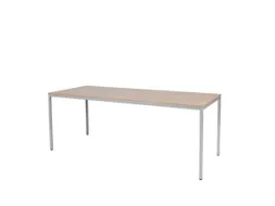 Domino Basic Tafel Vaste Hoogte 2000x800mm Hav/Kers 25mm Alu 4-Poots