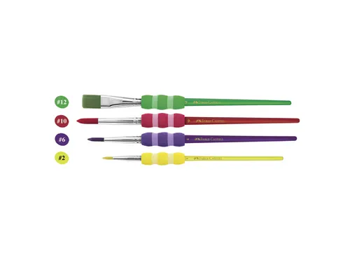 Penselenset Faber Castell Plastic Etui 4 Stuks