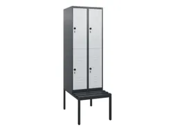 Dubbeldekse dekenkist,HxBxD 1950x600x815mm,2x2vak.,vak B 300mm