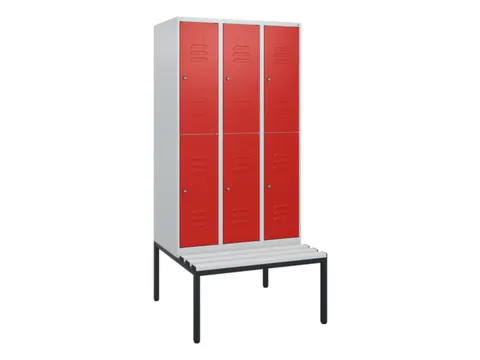 Dubbeldekse dekenkist,HxBxD 1950x900x815mm,3x2vak.,vak B 300mm