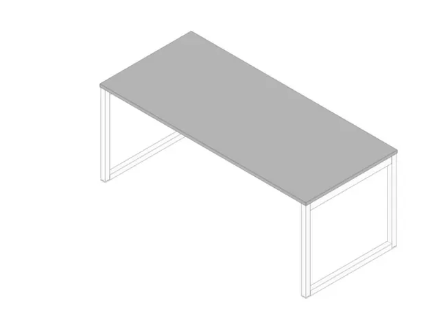 bureau,HxBxD 730x1800x800mm,blad grijs,sledeframe wit