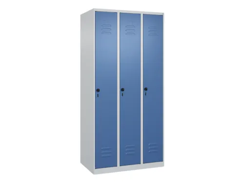 locker,HxBxD 1850x900x500mm,3vak,vak B 300mm,draaigrendel