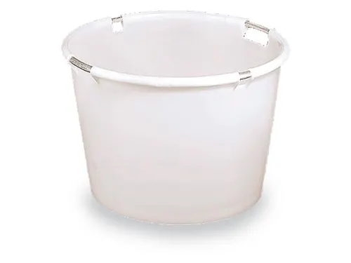 Conische Bak Pe Aluminium-Buisframe 400x650/500mm 80l Wit Rond