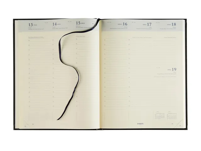 Agenda 2027 Brepols Concorde Lima 7 jours/2 pages noir