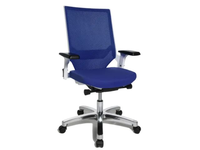 Siège De Bureau Pivotant Bleu Assise Hxlxp 420-550X480X460Mm Mécan.