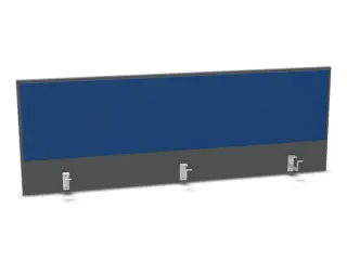 opzetpaneel bureau aanbouw achter MS-donkergrijs BN6016-blauw 1600mm - 1