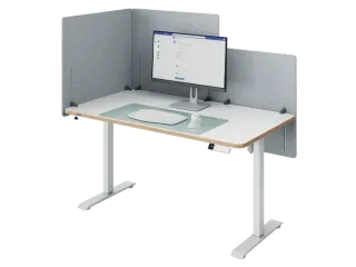 Bureauscherm Leitz in hoogte verstelbaar 70x80cm - 1