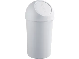 afvalbak,25l,HxØ 615x312mm,romp PP lichtgrijs,deksel PP lichtgrijs - 1