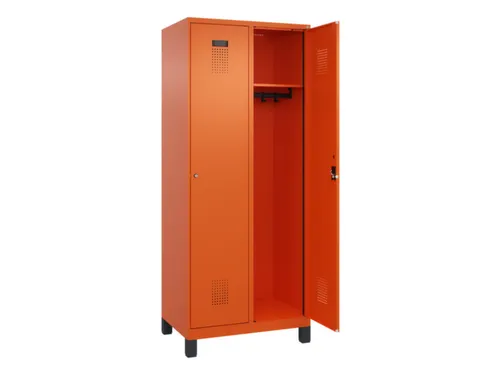 locker,HxBxD 1950x800x500mm,2vak,vak B 400mm,cil.-slot,voeten