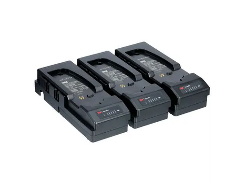 3M Versaflo TR-300-serie accu-oplaadset met 3 stations TR-342-3