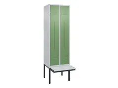 Z-garderobekast,HxBxD 2120x600x815mm,2vak,vak B 300mm,cil.-slot