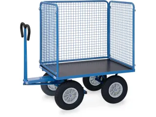 Handtrekwagen 6444P 750kg 1135x795mm draadgaas polyurethaan wielen - 2