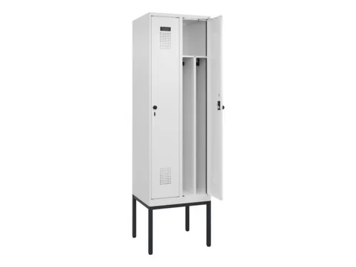 locker voor scheiding van kleding,HxBxD 2120x600x500mm,2vak