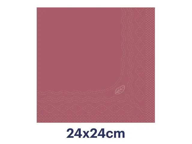 Tork 477824 Cocktailservet Advanced Bordeaux 24x24cm