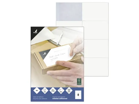 Etiket Kangaro ILK 105x74mm, doos à 100 vel, 8 etiketten per A4 vel