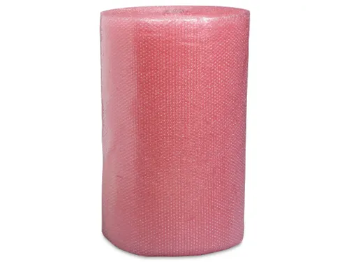 Luchtkussenfolie Roze 50µm 1000mmx100m Polyethyleen Antistatisch