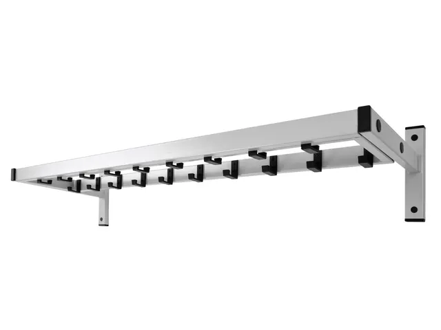 Wand Kapstok Vepa Bins Safe met 19 haken grijs