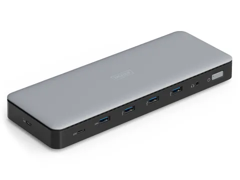 DIGITUS USB-C Docking Station 13 Poort Grijs