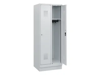 schoollocker,HxBxD 1630x600x500mm,2vak,vak B 300mm,cil.-slot,sokkel - 1