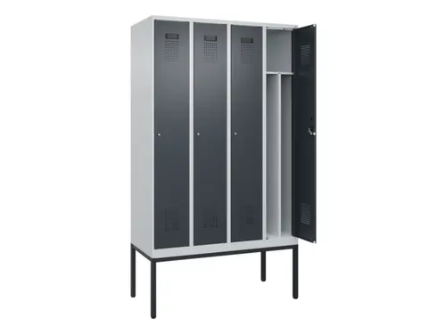 locker voor scheiding van kleding,HxBxD 2120x1200x500mm,4vak