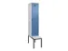 locker met bank,voor scheiding van kleding,HxBxD 2120x400x815mm,1vak