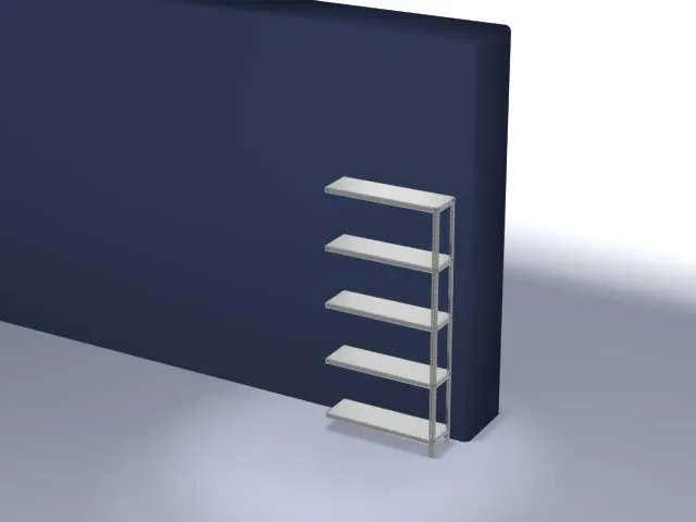 magazijnstelling,aanbouwveld,HxBxD 2000x1000x300mm,vaklast 200kg