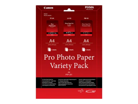 Canon PVP- 201 Pro Photo Paper Variety Pack A4 - 15 vel