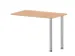 table de rallonge,haut. régl.,HxlxP 720-840x1000x600mm,NE-érable