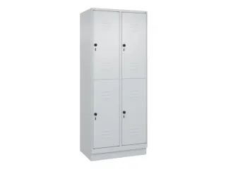 dubbeldekse locker,HxBxD 1950x800x500mm,2x2vak.,vak B 400mm - 1