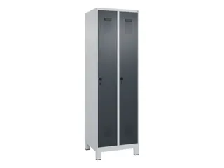 locker,HxBxD 1950x600x500mm,2vak,vak B 300mm,draaigrendel,voeten - 3