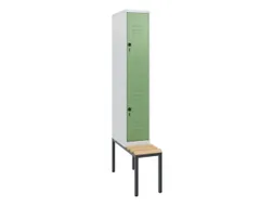 Dubbeldekse dekenkist,HxBxD 1950x300x815mm,1x2vak.,vak B 300mm
