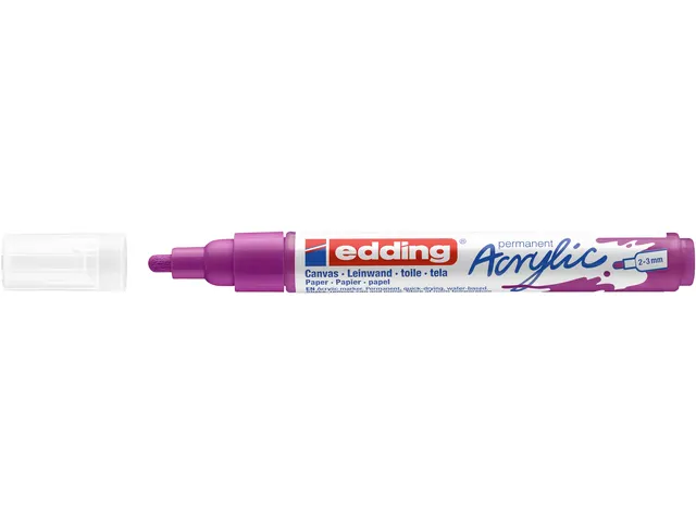 Acrylmarker edding e-5100 medium bessen rood