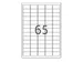 Xerox Multi-use Labels wit permanent 38x21mm 003R93177 6500 stuks