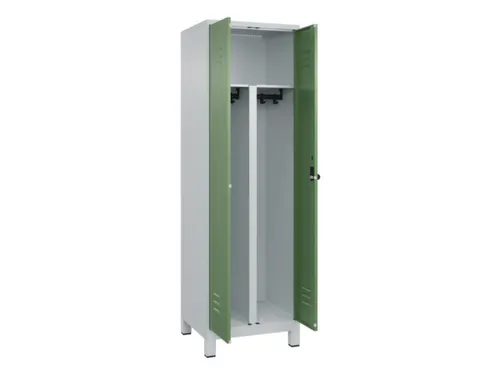 PBM-locker,HxBxD 1950x600x500mm,2vak,vak B 300mm,draaigrendel