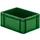 Euronorm-stapelbak 15l 175x400x300mm Wanden/bodem Gesloten Groen