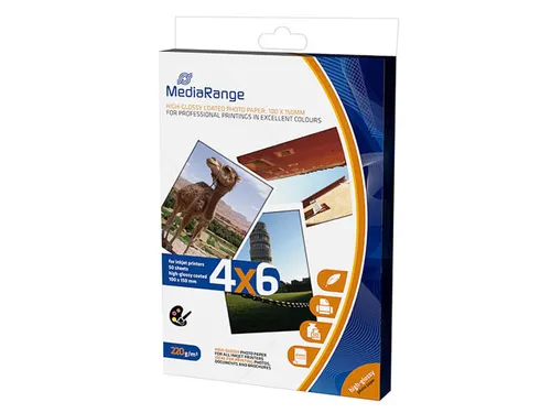 MRINK104 MEDIARANGE Foto Papier 10x15cm 50 Stuks